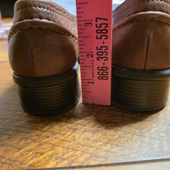 Naturalizer Women Brown Moc Split Toe Loafer Block‎ Heel Size 6.5    765N66 - Picture 7 of 8